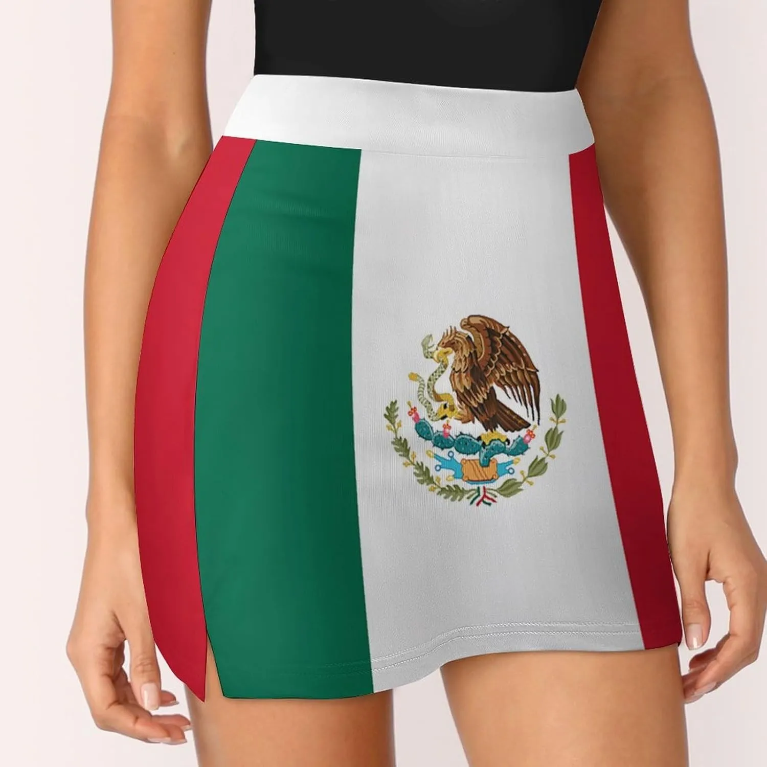 Womens Short Skirt Flag of Panama Golf-Skirts Classic Mini Skirt High Waist Workout Skort