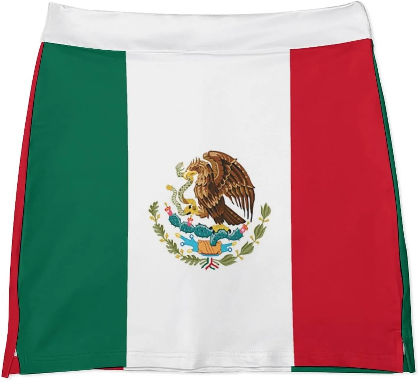 Womens Short Skirt Flag of Panama Golf-Skirts Classic Mini Skirt High Waist Workout Skort