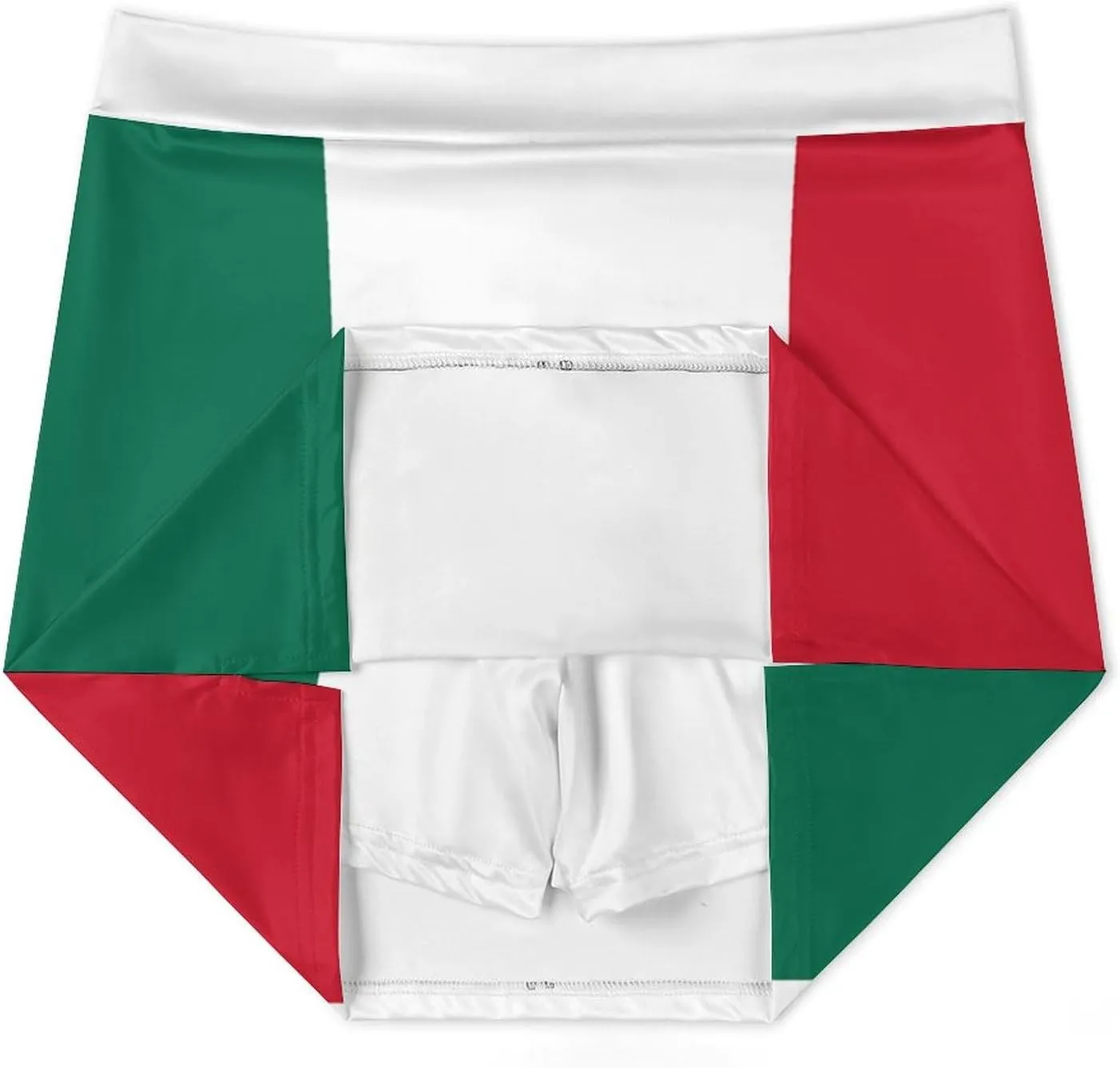 Womens Short Skirt Flag of Panama Golf-Skirts Classic Mini Skirt High Waist Workout Skort