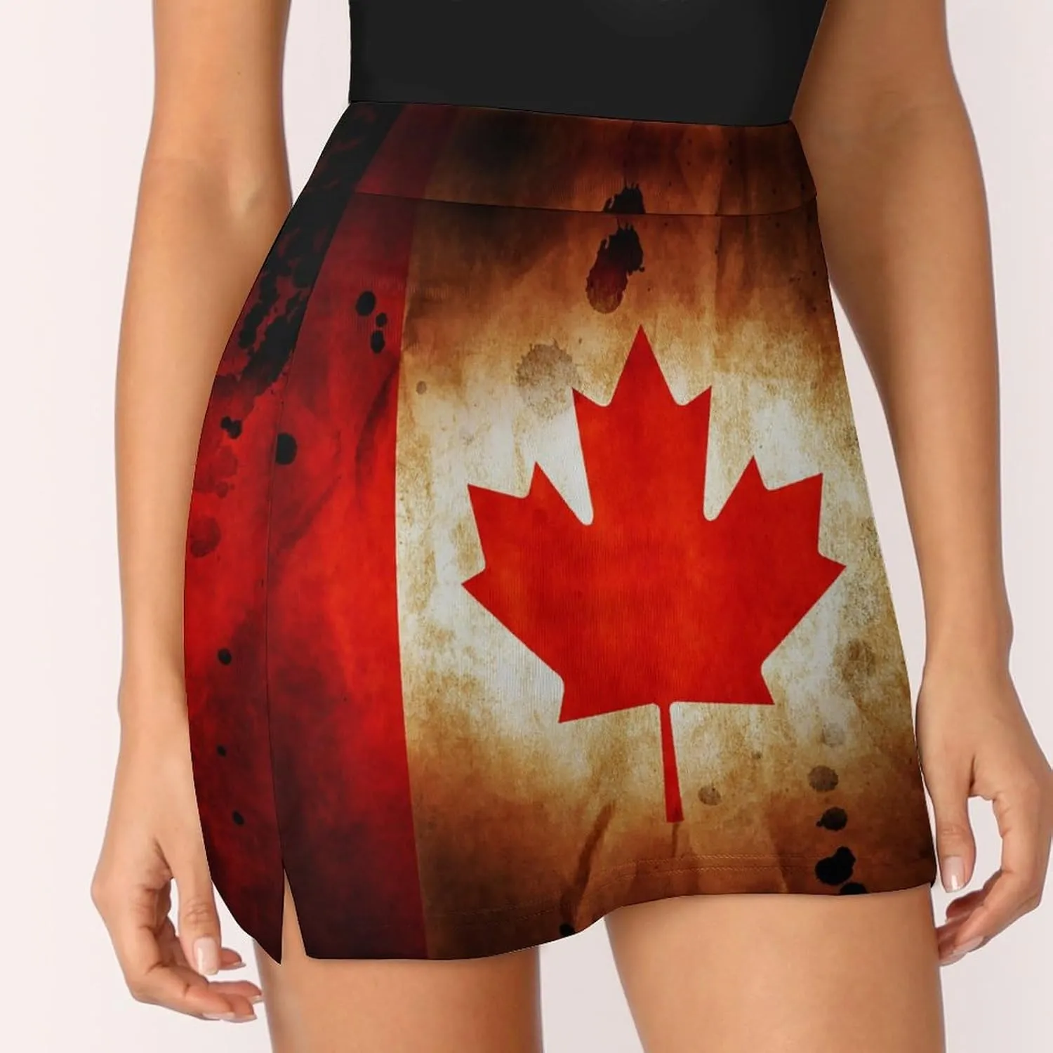 Womens Short Skirt Flag of Panama Golf-Skirts Classic Mini Skirt High Waist Workout Skort