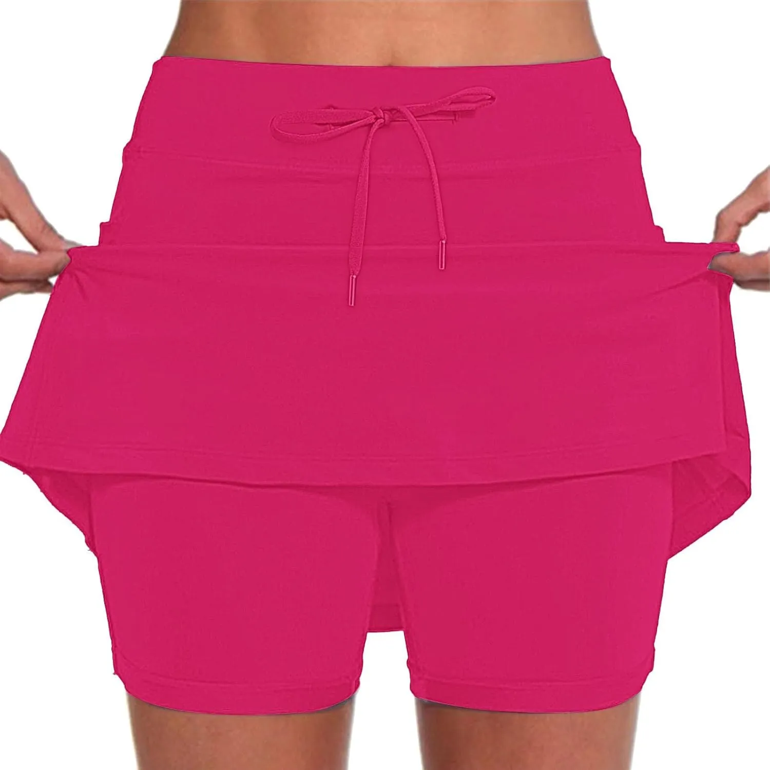 Women's Tennis Golf Skirts High Waisted with Pockets Inner Shorts for Athletic Skorts Sports Running Pants for Women