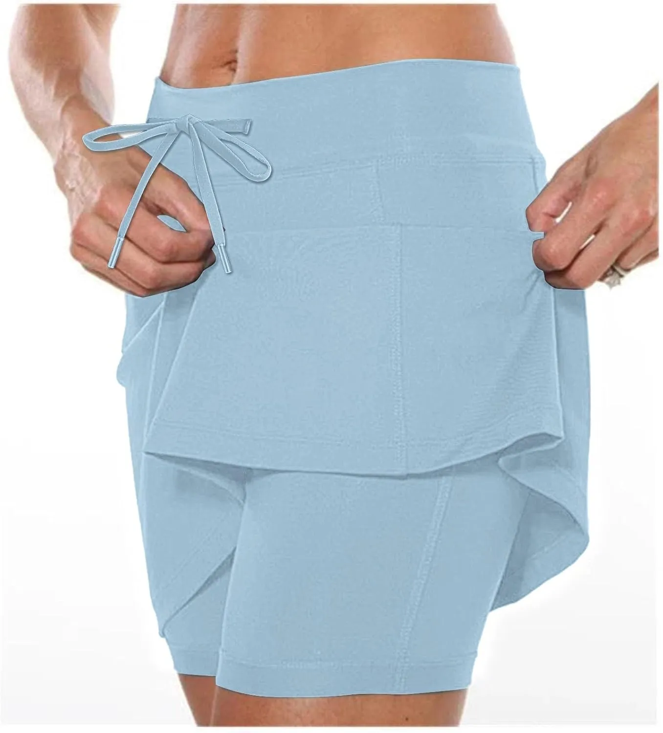 Women's Tennis Golf Skirts High Waisted with Pockets Inner Shorts for Athletic Skorts Sports Running Pants for Women