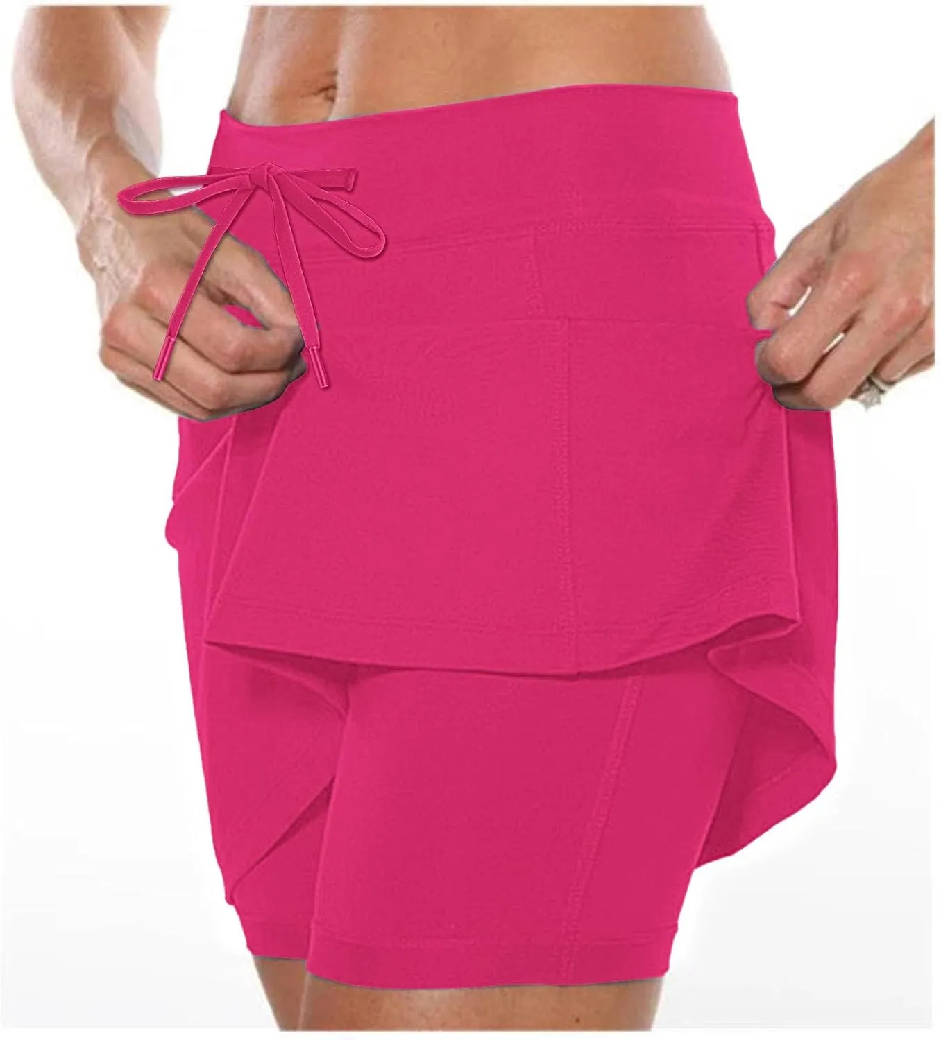 Women's Tennis Golf Skirts High Waisted with Pockets Inner Shorts for Athletic Skorts Sports Running Pants for Women