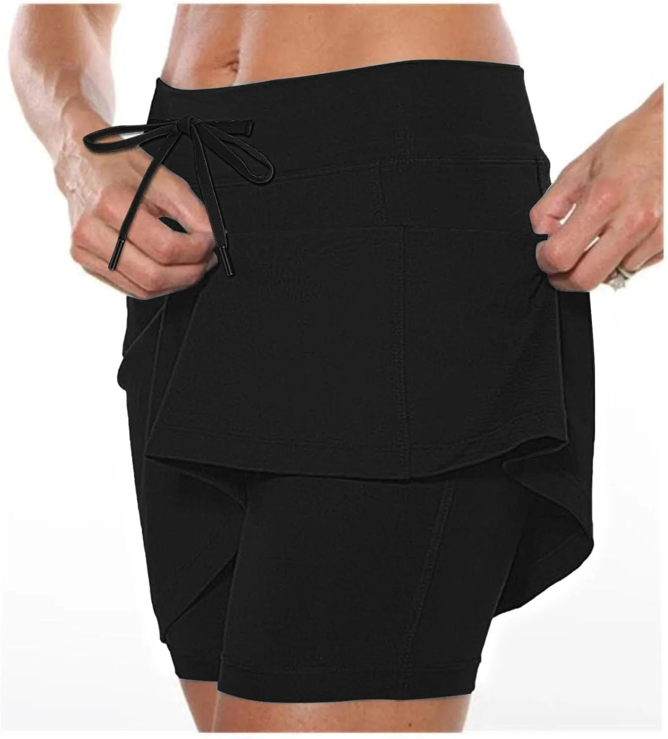 Women's Tennis Golf Skirts High Waisted with Pockets Inner Shorts for Athletic Skorts Sports Running Pants for Women