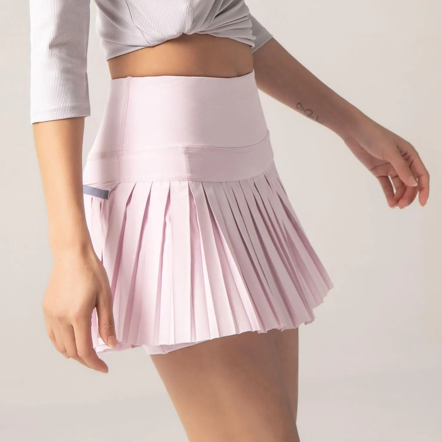 Women's Tennis Skirt Pleated Skirts Golf Skorts for Woman Quick Dry Fit High Waisted Lightweight Athletic w/Shorts Pockets