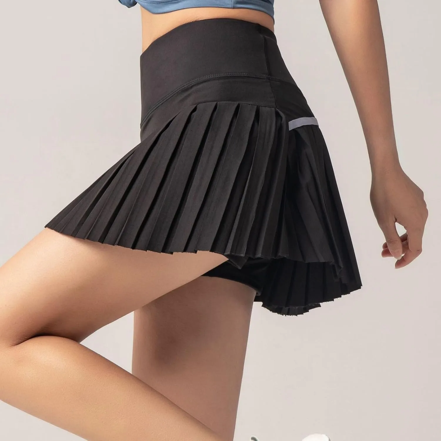 Women's Tennis Skirt Pleated Skirts Golf Skorts for Woman Quick Dry Fit High Waisted Lightweight Athletic w/Shorts Pockets