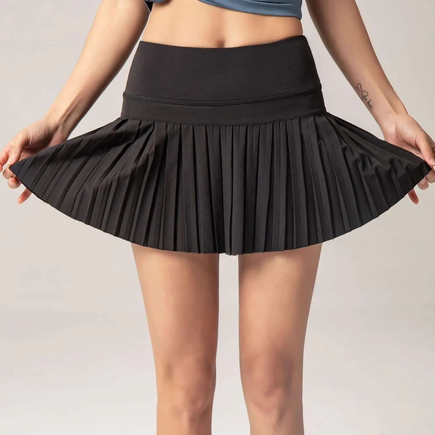 Women's Tennis Skirt Pleated Skirts Golf Skorts for Woman Quick Dry Fit High Waisted Lightweight Athletic w/Shorts Pockets