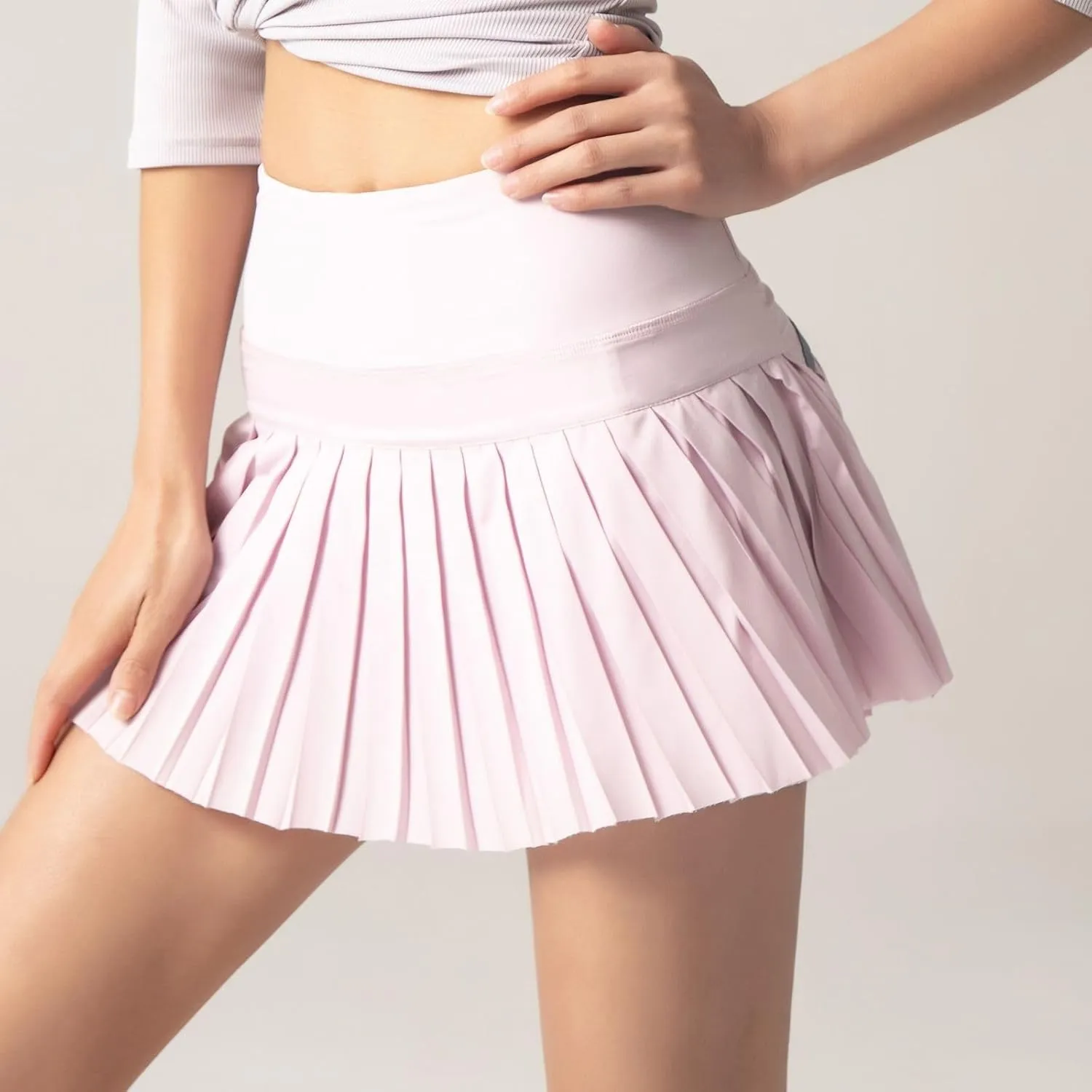 Women's Tennis Skirt Pleated Skirts Golf Skorts for Woman Quick Dry Fit High Waisted Lightweight Athletic w/Shorts Pockets