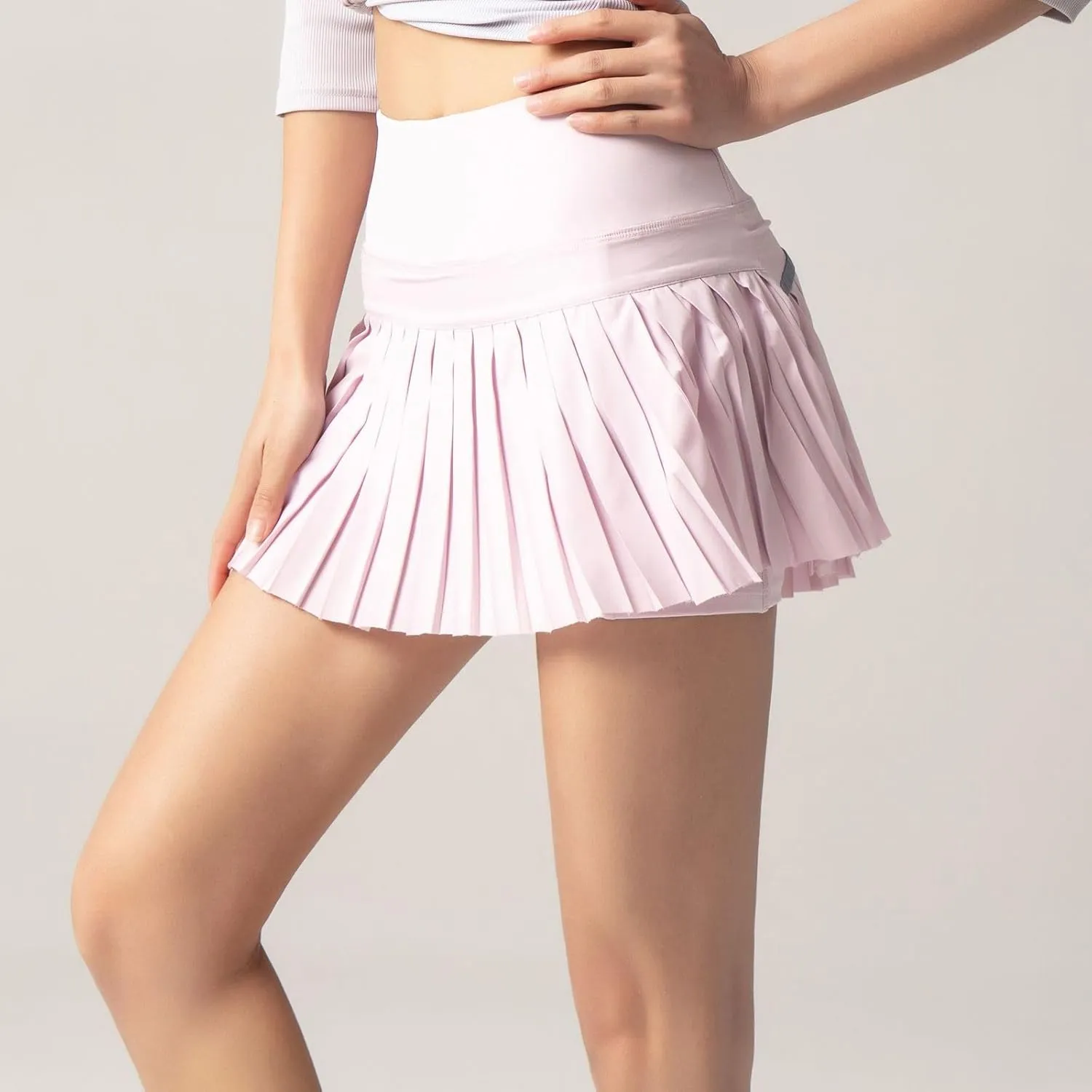 Women's Tennis Skirt Pleated Skirts Golf Skorts for Woman Quick Dry Fit High Waisted Lightweight Athletic w/Shorts Pockets