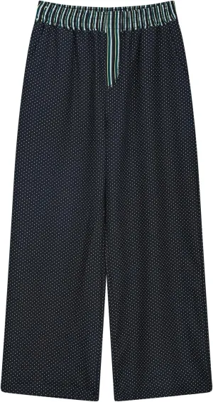 Women's Wide Leg Pants Boho Plaid Print Elastic High Waist Lounge Pants Loose Comfy Summer Beach Trousers