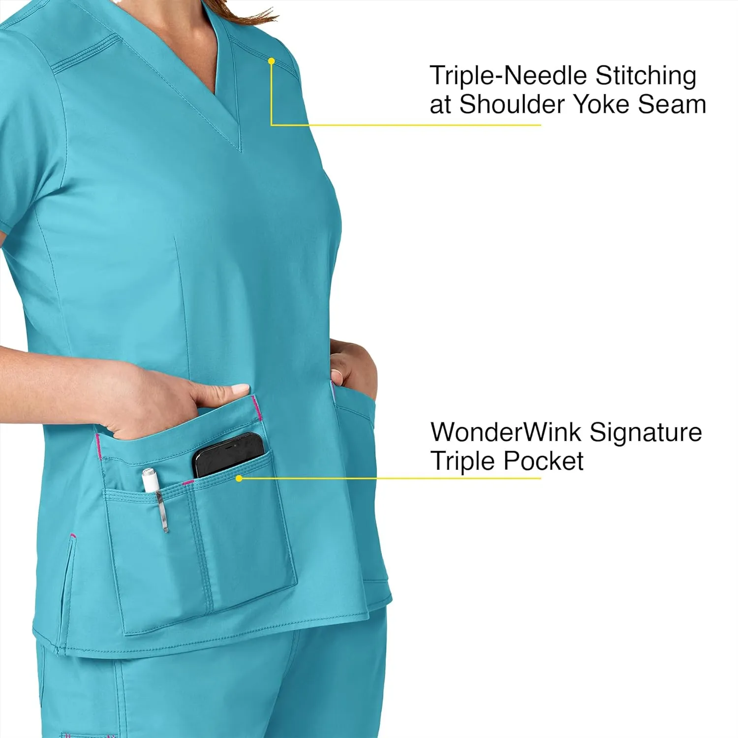 WonderWink Women's Wonderflex Verity Scrub Top
