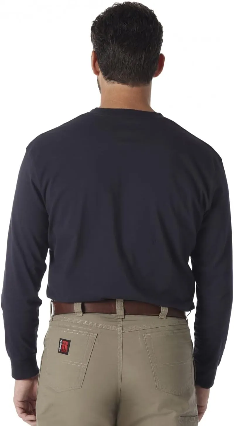 Wrangler Men's Long Sleeve Solid Henley Shirt