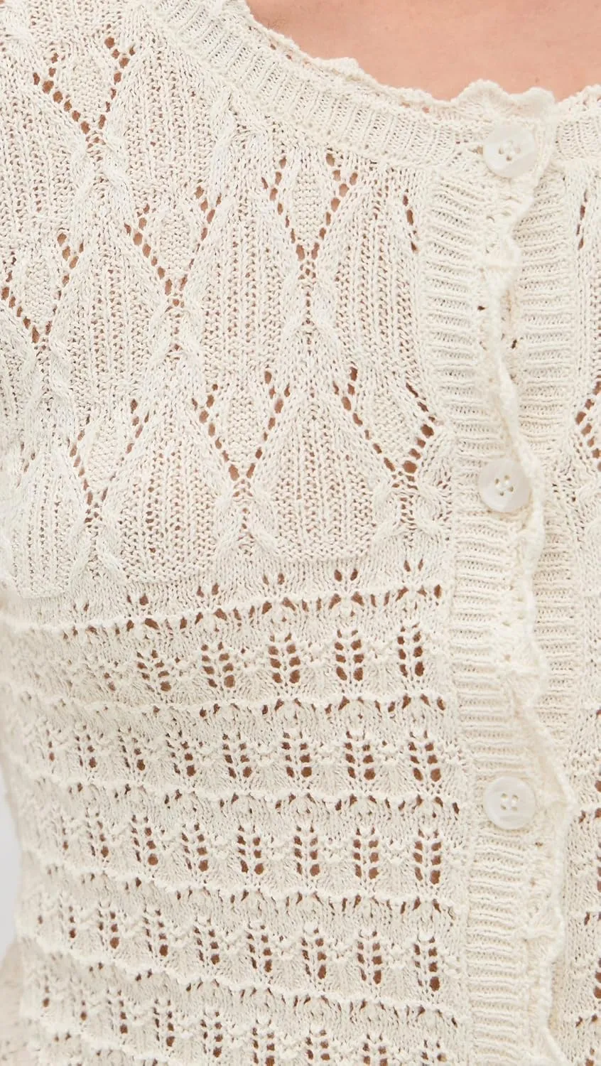 Z SUPPLY Women's Cardi Crochet Top