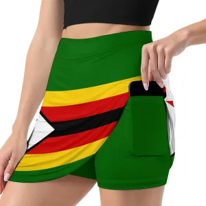 Zakqeik Womens Short Skirt Scotland Flag Golf-Skirts Loose Mini Skirt High Waist Workout Skort