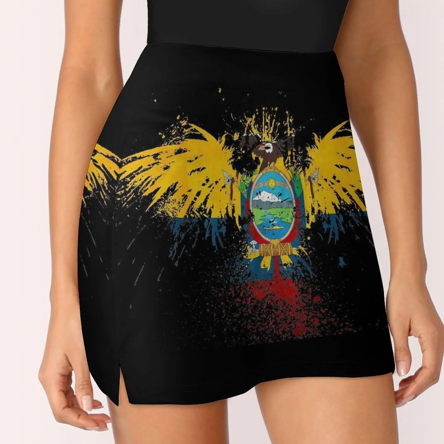 Zakqeik Womens Short Skirt Scotland Flag Golf-Skirts Loose Mini Skirt High Waist Workout Skort