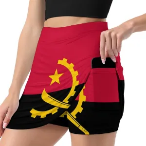 Zakqeik Womens Short Skirt Scotland Flag Golf-Skirts Loose Mini Skirt High Waist Workout Skort