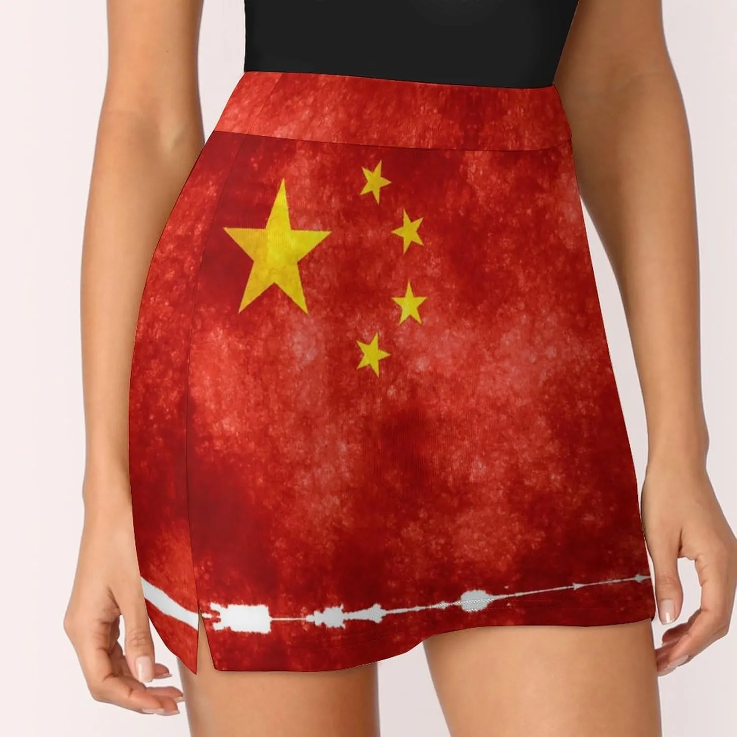 Zakqeik Womens Short Skirt Scotland Flag Golf-Skirts Loose Mini Skirt High Waist Workout Skort
