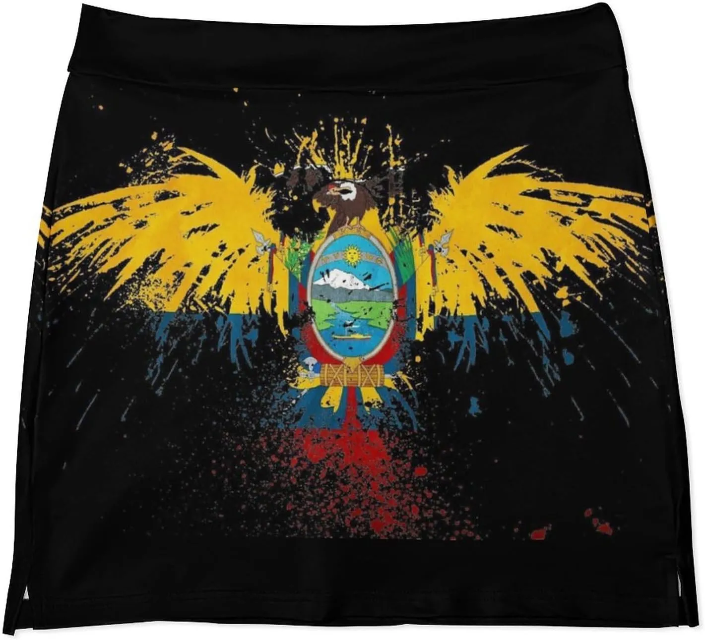 Zakqeik Womens Short Skirt Scotland Flag Golf-Skirts Loose Mini Skirt High Waist Workout Skort