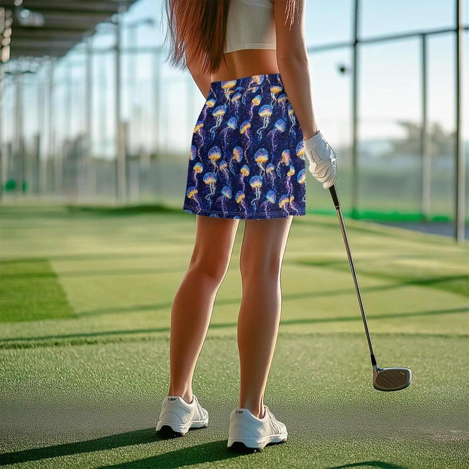 ZFRXIGN Athletic Skorts for Women XS-3XL High Waist Golf Skirt with Shorts Summer Skorts with Pocket