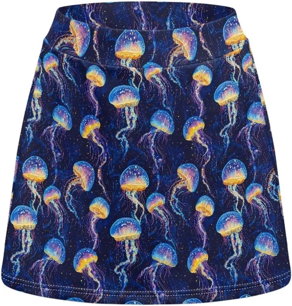 ZFRXIGN Athletic Skorts for Women XS-3XL High Waist Golf Skirt with Shorts Summer Skorts with Pocket